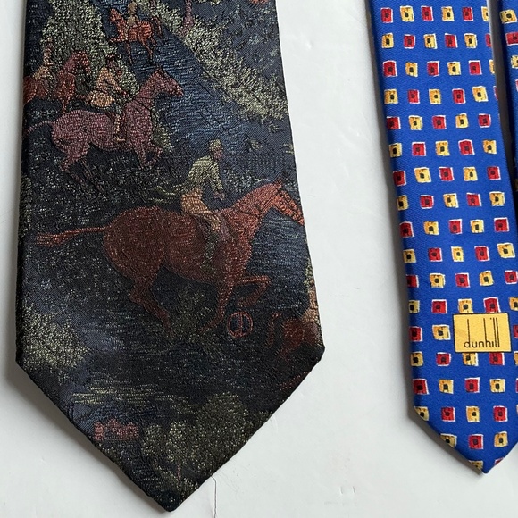 2 Dunhill all silk ties made in Italy 🇮🇹 - Picture 4 of 5
